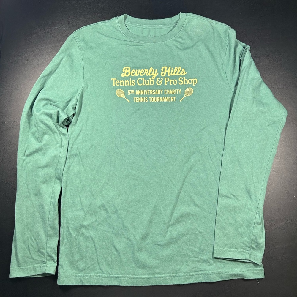 Original Use women’s Long Sleeve Green Beverly Hills Tennis Club Pullover Small